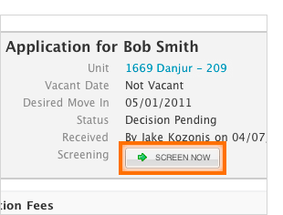 Built In Resident Screening
