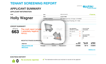 Resident Screening Report